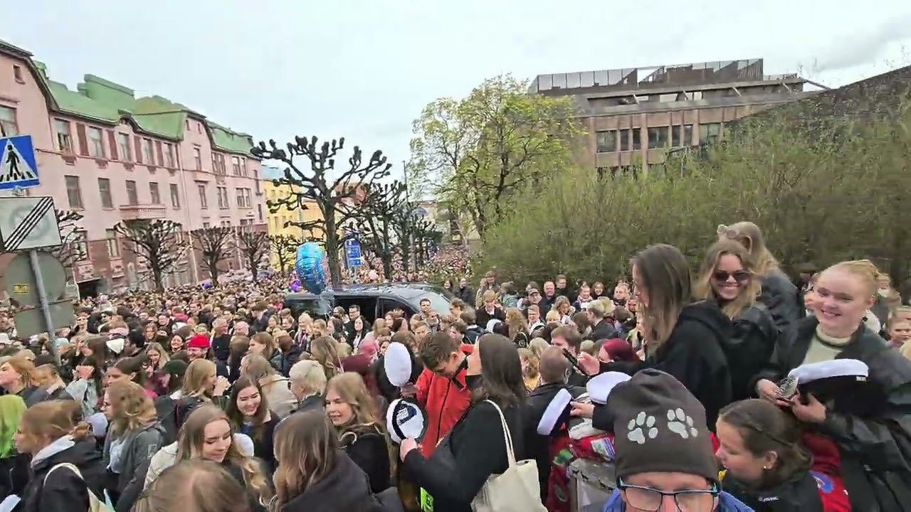Vappu celebration in Turku, Finland 2025