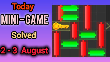 Today Hamster Mini-game Solved!! 2nd August 2024.