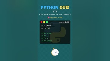 Python Quiz 7 |  #pythonhub #coding #python #programming