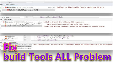 Solve all the problems of Build Tools, Android studio Build Tools A to Z tutorial.