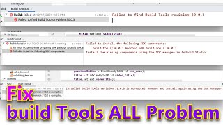 Solve All The Problems Of Build Tools, Android Studio Build Tools A To Z Tutorial.