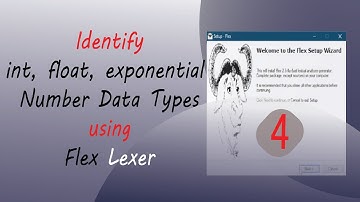 Flex | How to Identify Number Data Types using cmd & C Code | English Subtitles | A.y. Siam | CL-04