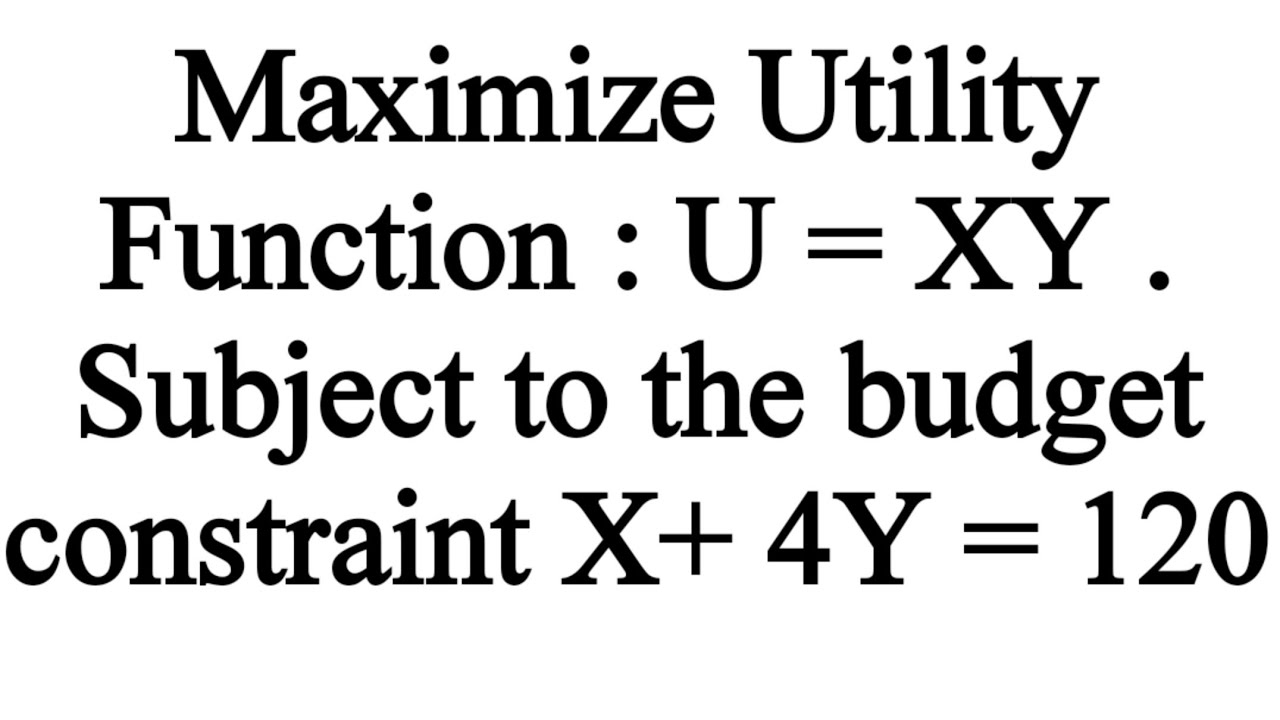 Utility function