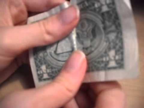 How To Fold A Dollar Bill Into A Bow Tie Youtube - how to fold a dollar bill into a bow tie