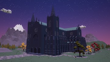 Unreal Engine - Low Poly Cathedral walkaround