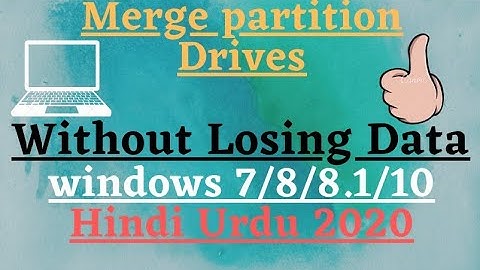 How To Merge Disk Partition in Windows 10 | Without Losing data | Hard Drive Combine 2 Two Drives
