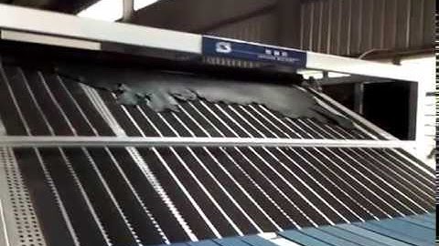 SPRUN TANNERY MACHINE: VIBRATION STAKING MACHINE + STACKING MACHINE