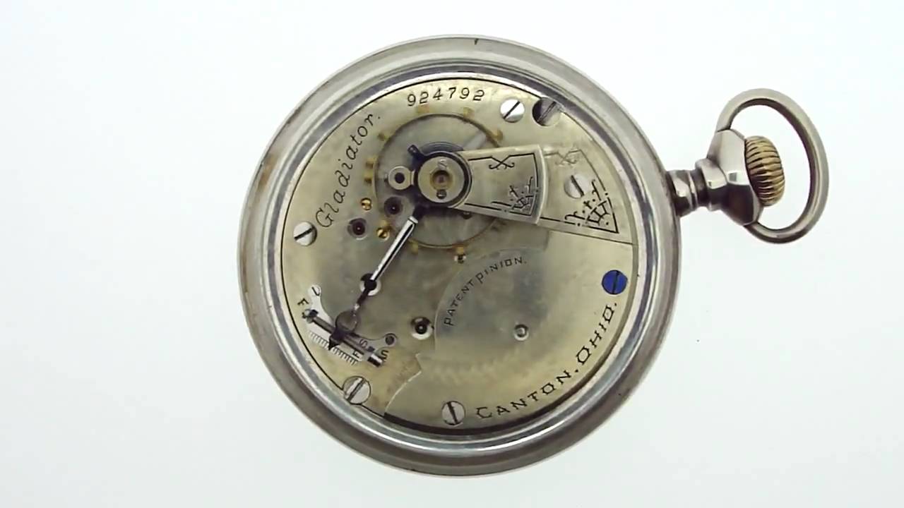 Hampden Gladiator Pocket Watch, made in Canton Ohio (circa 1893) YouTube
