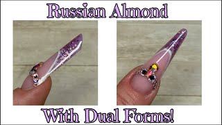 Create Russian Almond Nails using Dual Forms!