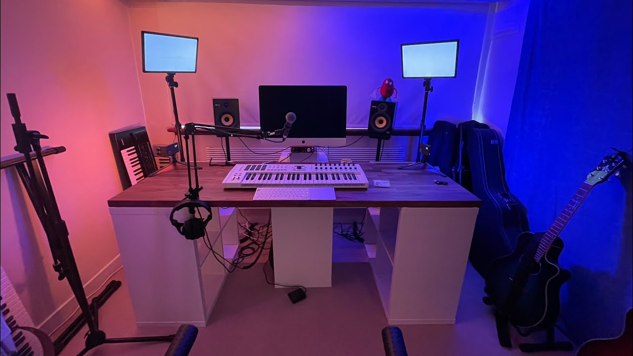 New Music Studio Desk for under £300! - IKEA Build - YouTube