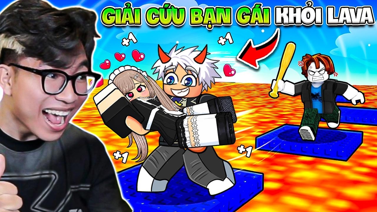 MỖI 1 GIÂY +1 TỐC ĐỘ GIẢI CỨU BẠN GÁI KHỎI LAVA TRONG ROBLOX