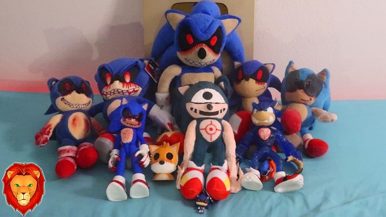 TODAS MIS COSAS DE SONIC.EXE  PELUCHE DE SONIC.EXE EN LA VIDA REAL LEON  PICARON 