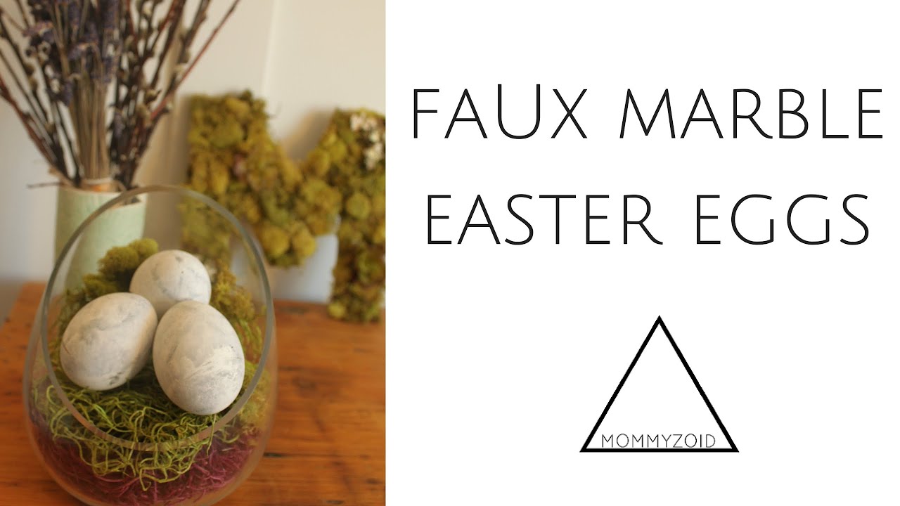 FAUX MARBLE EASTER EGGS | MOMMYZOID