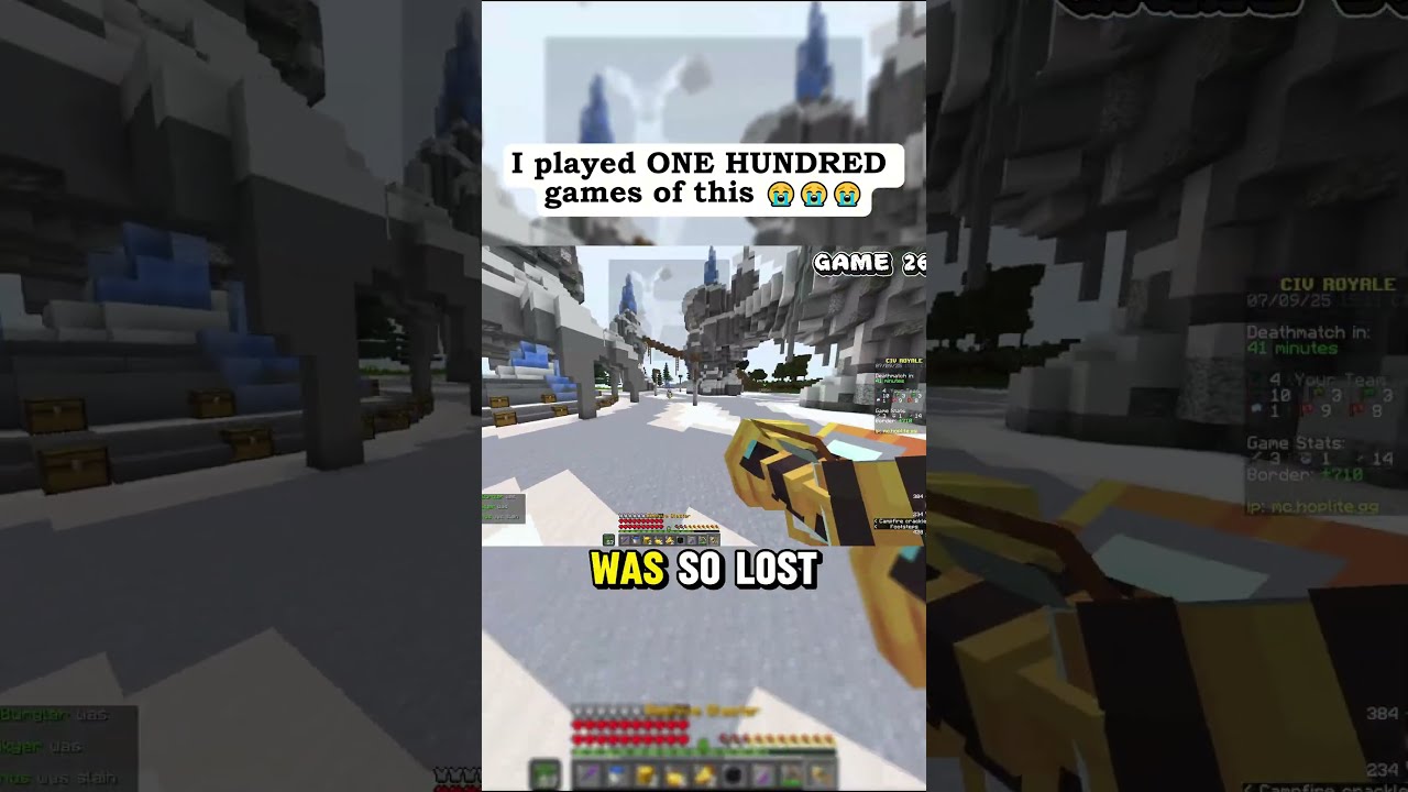 Why Did I Play 100 Games Of Uhc Sob Sad Minecraft Gaming Fyp