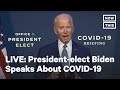 President-elect Joe Biden Speaks After COVID-19 Briefing | LIVE | NowThis