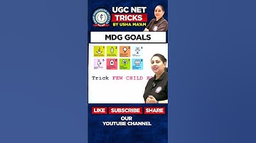 MDG Goals Explained | UGC NET Paper 1 Tricks by Usha Ma’am #UGCNET2025 #MDGGoals #Paper1Tricks