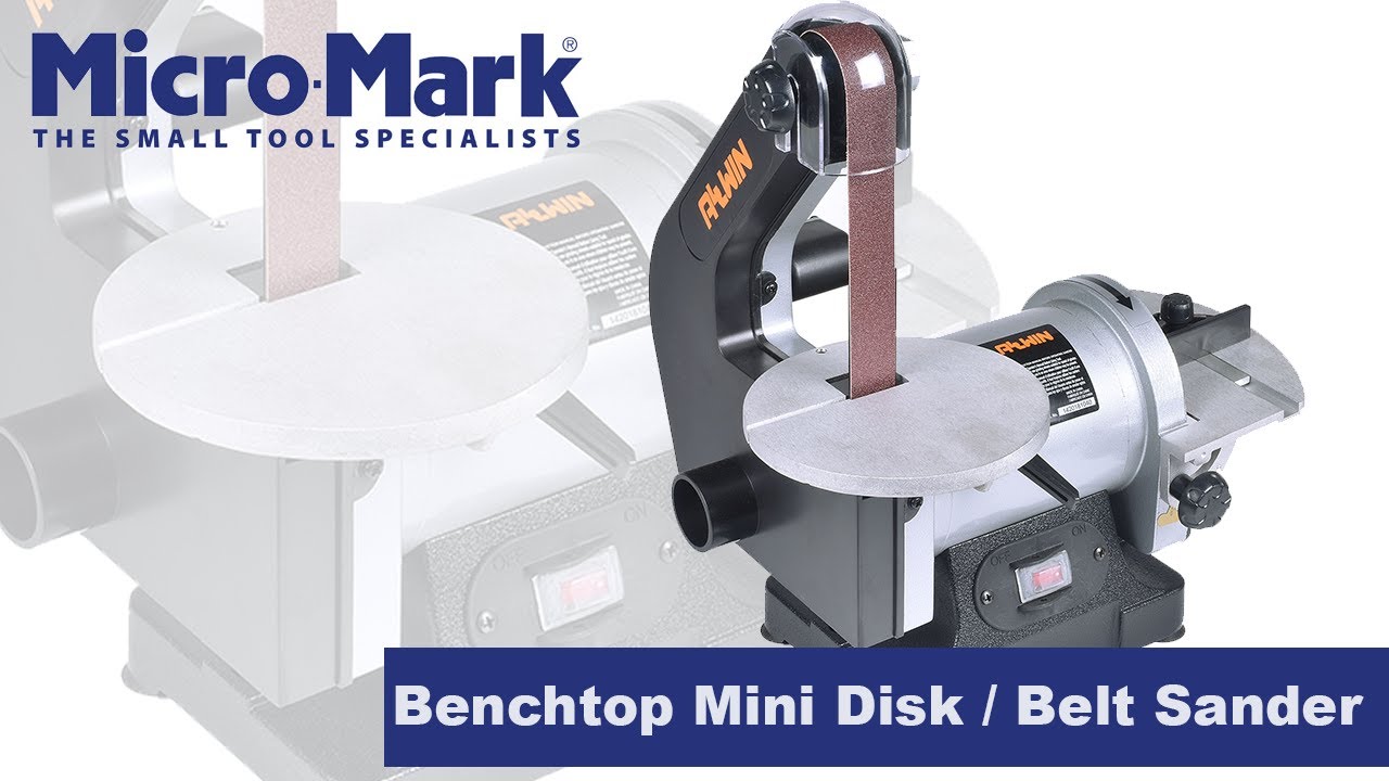 Allwin Benchtop Mini Disk / Belt Sander, This bench-top mini disk/belt  sander is a rugged, solidly-built tool that can save you hours of hand  sanding. Beautifully designed, with features found