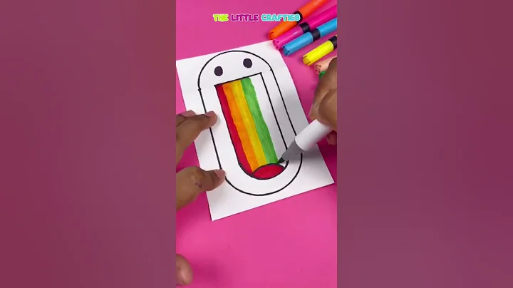 😃+🌈 Smiley Rainbow Emoji Creative Art #shorts #rainbow #smiley #emoji #creativeart