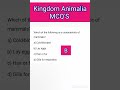 Kingdom Animalia MCQ'S for class 11th | MDCAT | NEET | DPT |