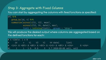 How to Dynamically Aggregate Columns in R Using Dplyr