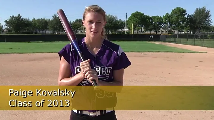 Paige Kovalsky Softball Skills Video