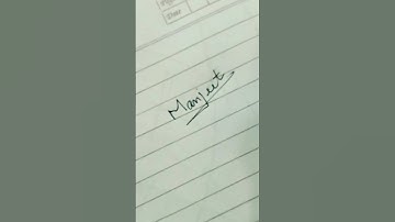 #manjeet name signature in style #short
