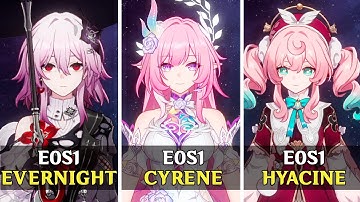 Cyrene E0S1 x Evernight E0S1, RMC E0S1 & Hyacine E0S1 | MoC 12 - Honkai: Star Rail 3.7 Beta V4