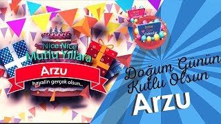 Doğum Günün Kutlu Olsun Arzu | İsme Özel Videolar