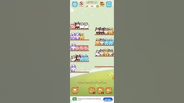 Cat Sort Puzzle: Cute Pet Game - animal color sort game Level 14 gameplay #walkthrough #mobilegame