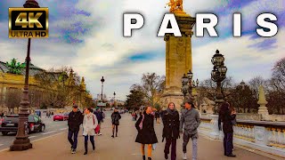 Paris France 4K Walking Tour - March 11, 2023