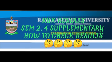 Rayalaseema University Results supplementary 2,4 how to check full video step by step process 🤝🤝