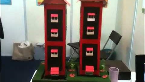 Seismic demo building with isolator