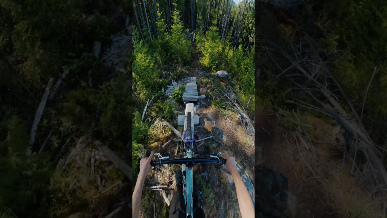 Woden drops, big slabs, jumps in the forest. What more could you want?! #mountmahony #powellriver