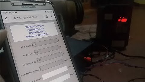 Wireless Speed Control and Monitoring Induction Motor