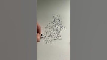 Quick Sketch of Spider-Man 2099 💪🔥#sketch #drawing #tutorial #artist