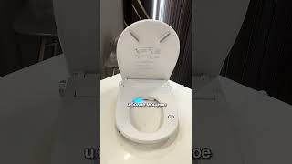 Электронная крышка-биде Sanyo SN-SB20DWS вместо замены унитаза #pansmart #sanyo #биде #крышкабиде