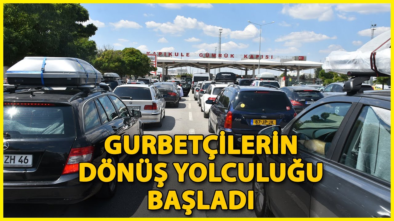 Sınır Kapılarından 1 Milyon 872 Bin Gurbetçi Geldi