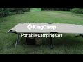 Kingcamp portable camping heavy duty cot