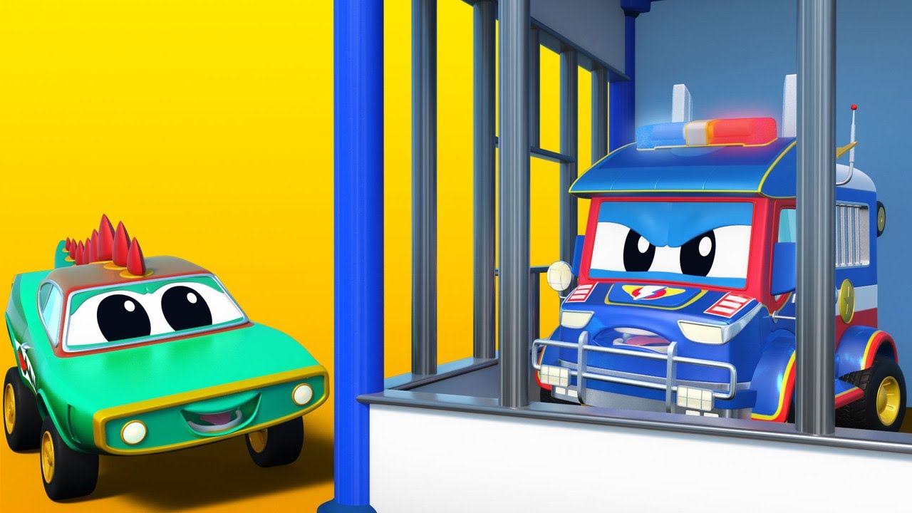 О, нет! Супер грузовик за решёткой! - Автомобильный город - Детские мультфильмы