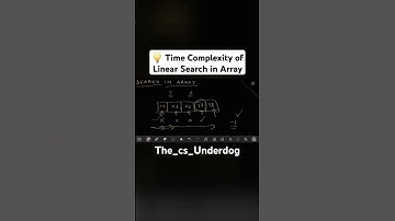 Time Complexity of Linear Search in Array | The cs Underdog