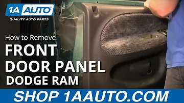 How To Remove Front Door Panels 94-01 Dodge Ram