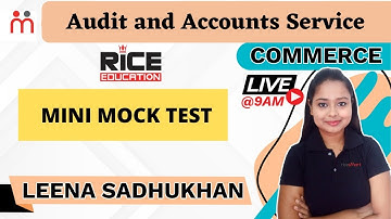 Target WBPSC | Audit & Accounts Service | Commerce and Finance | WBCS Optional | Leena Sadhukhan