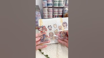 Journal With Me 🤎#asmr #cute #journaling #kawaii #sticker