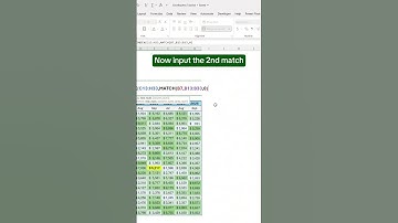 How to use Index Match Match in Excel! #excel #indexmatch #spreadsheets