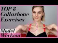 Collarbone Exercise | 8 Exercises for sharper Collarbones | by Model Anna-Veronika