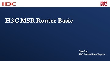 H3C MSR Router Basic