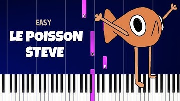 Tomo - Le poisson steve ( EASY piano tutorial )