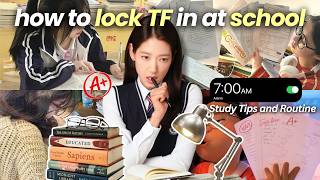 How to Lock TF In at School 📚✨: How Not to Fail   Study Tips and Routine