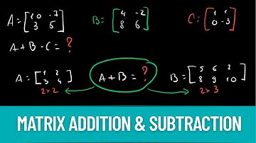 Matrix Operations Practice  Add & Subtract Matrices with Size Mismatch Example