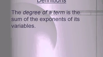Algebra 1 9.1 Classifying and Evaluating Polynomials